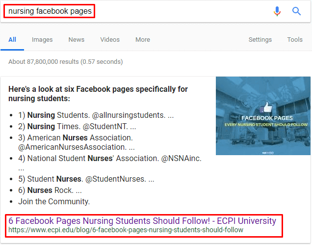 nursing-facebook-pages-snippet