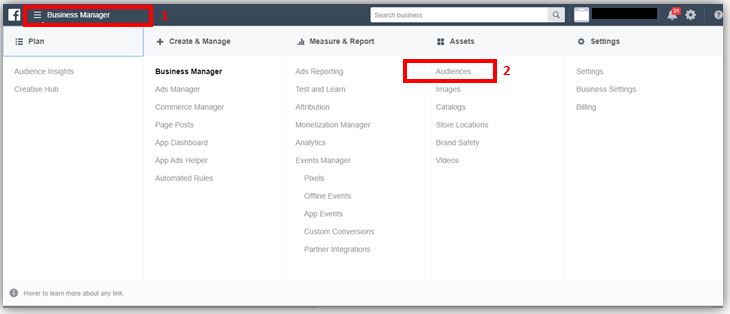 أختيار Custom Audience